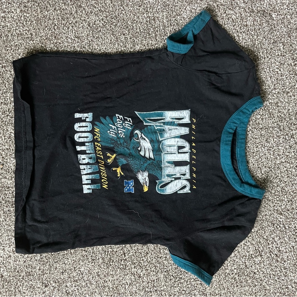 NFL Kids Black and Teal Philadelphia Eagles Tee